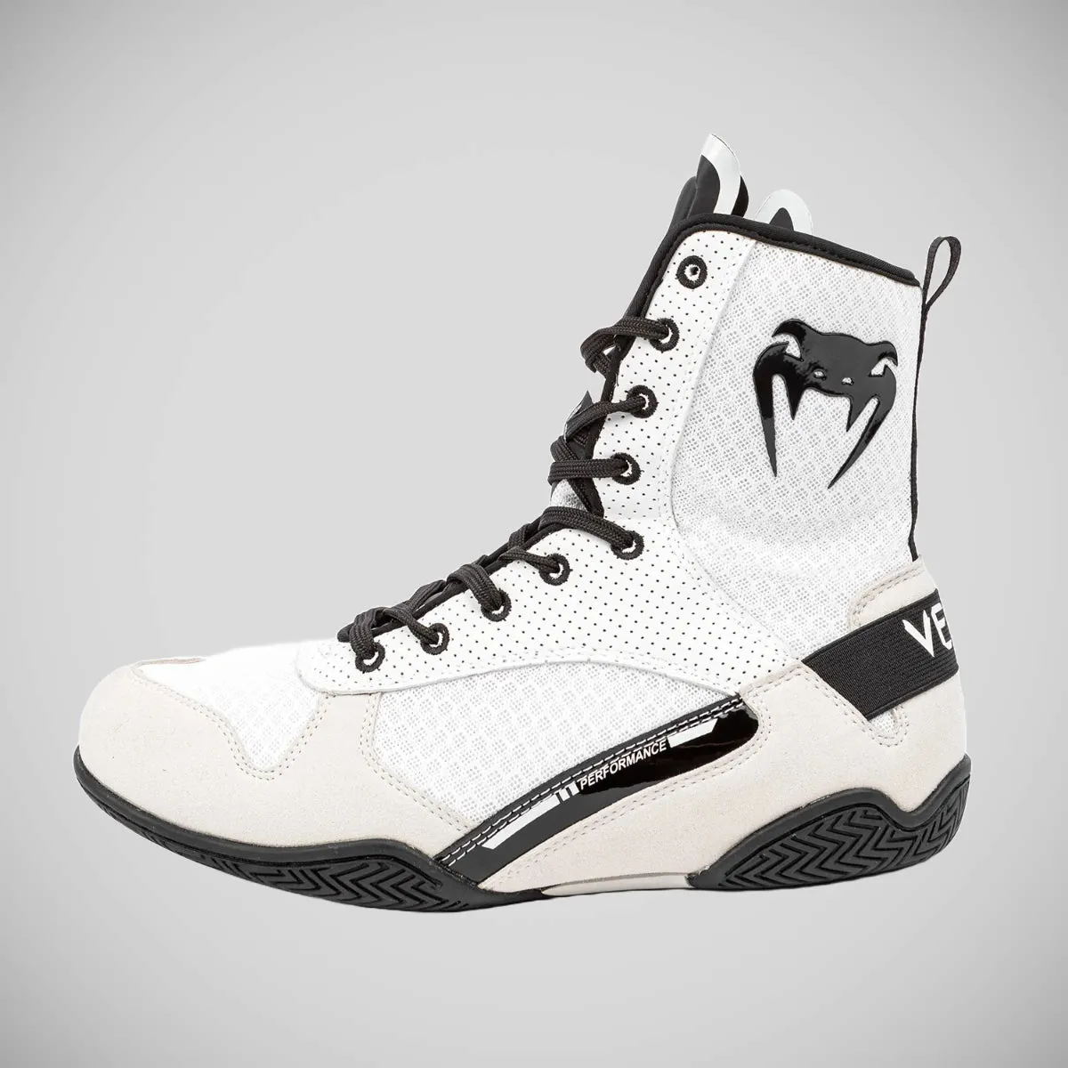 Venum Elite Boxing Boots White/Black