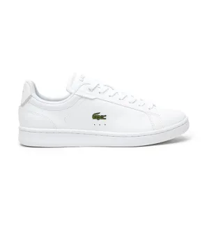 Women's Lacoste Carnaby Pro BL Tonal Leather Trainers White/White