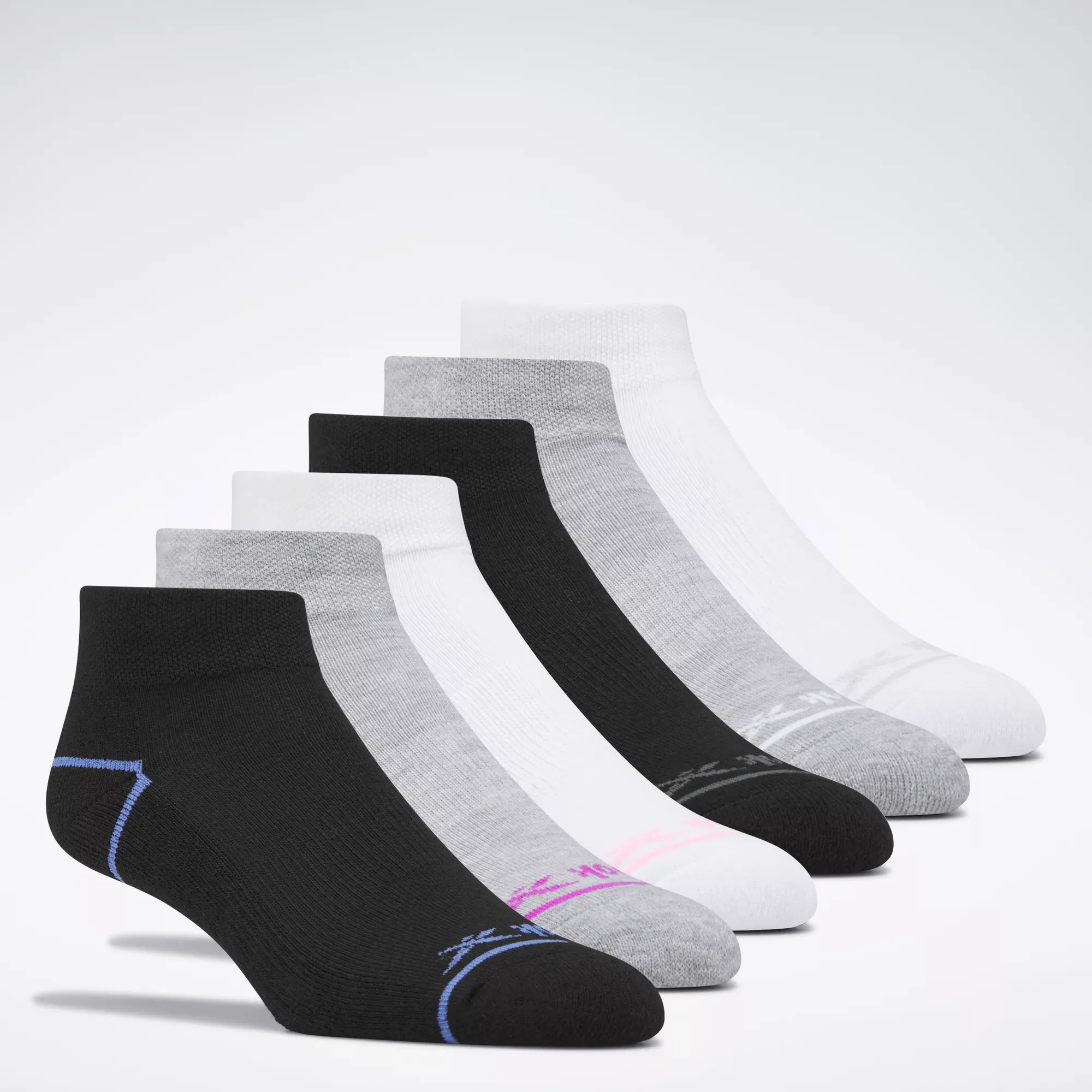 Women's Reebok Basic Quarter Socks 6 Pairs