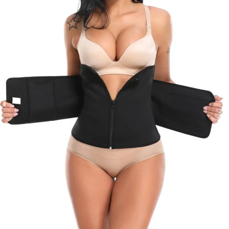 Women's Slim Body Trainer Tummy Waist Shaper Sweat Belt Shapewear