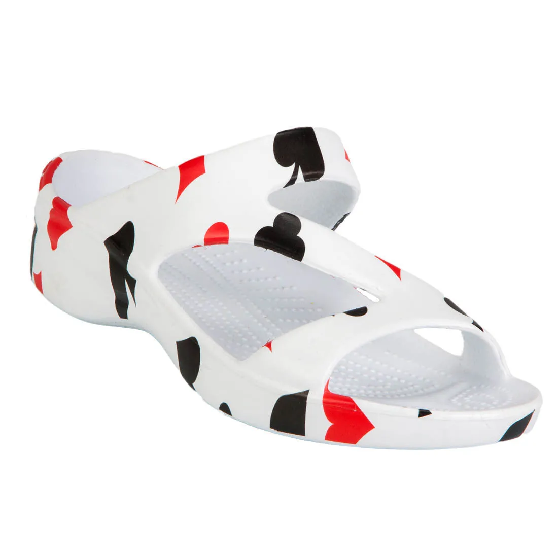 Women's Z Sandals - Hearts, Diamonds, Spades, Clubs