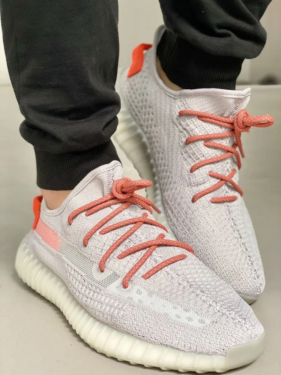 Yeezy Laces 3M Reflective Static Tail Light Orange Rope Laces for Yeezy Boost 350 V2 Tail Light