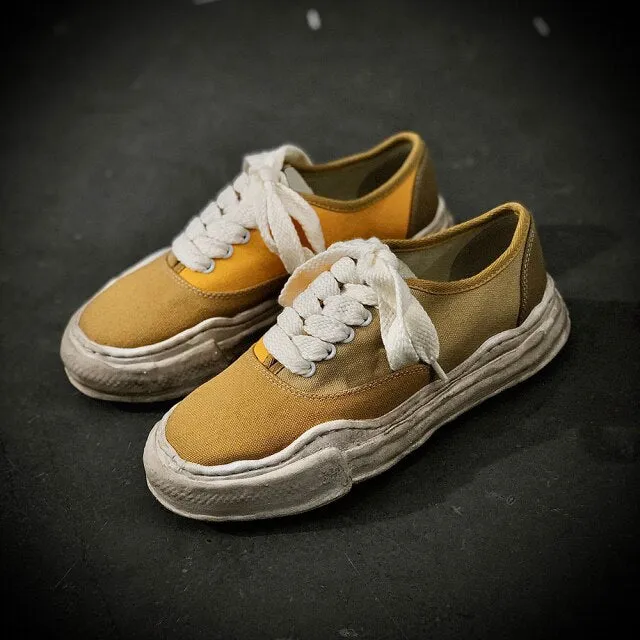 Yeknu Own Brand [Not MMY] ERA Street Wear Army Same Style Fashion Sneakers Nigel Cabourn Suture Canvas Shoes For Men Lightweight Girl