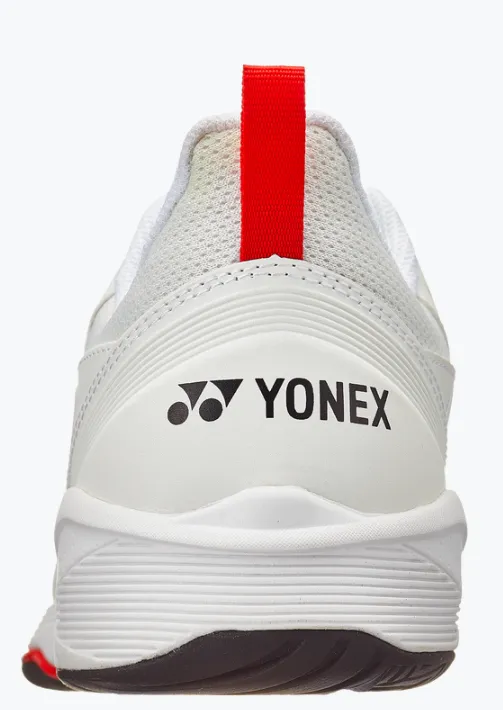 Yonex Power Cushion Sonicage 3 Men's All Courts Shoes  [White/Red]